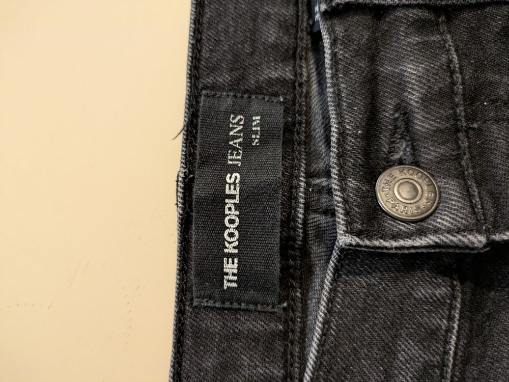 Jeans Coupe Droite The Kooples - M - Noir - Magil-13
