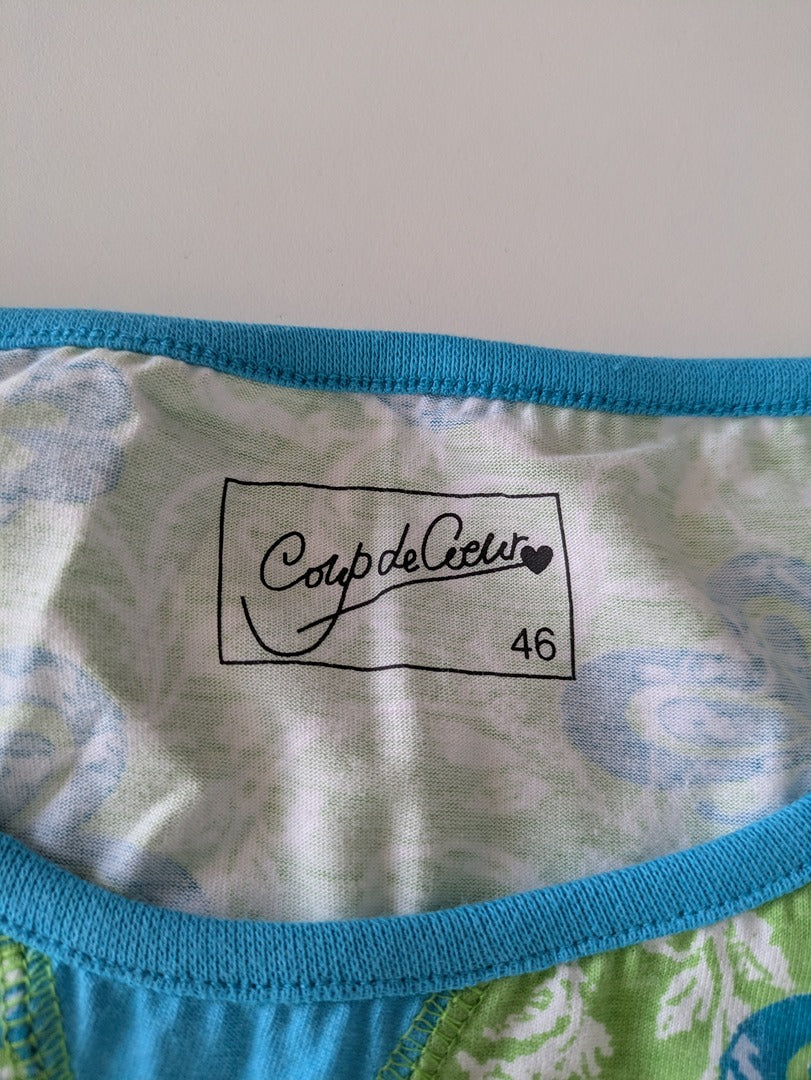 T-shirt manches longues Coup de Coeur - 46 - Vert - Coton