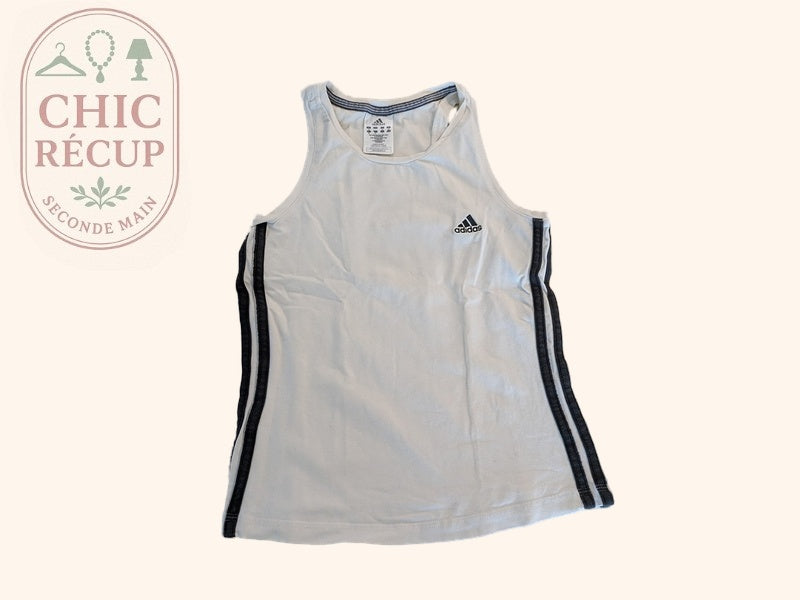 Débardeur de sport Adidas - M - Blanc