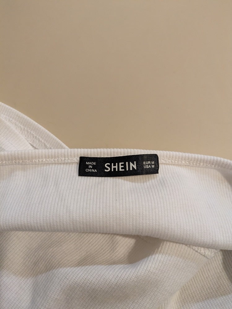 Tops Court Shein - M - Blanc - Chpav-76