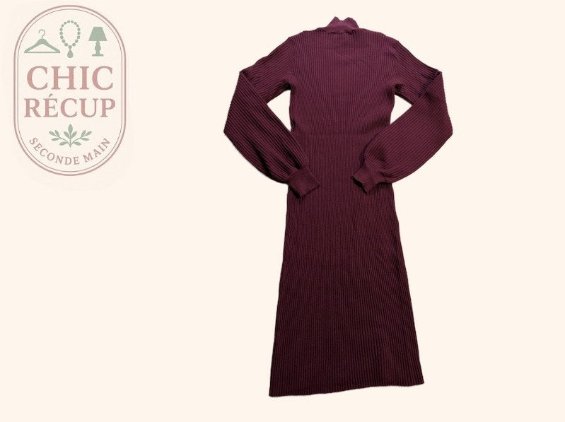 Robe D'hiver Vero Moda - Xs - Bordeaux - Olaga-11