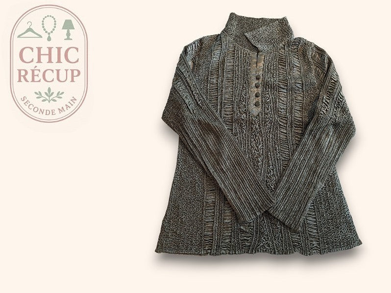Blouse Manches Longue Laetitia Star - M - Kaki - Brhal-95
