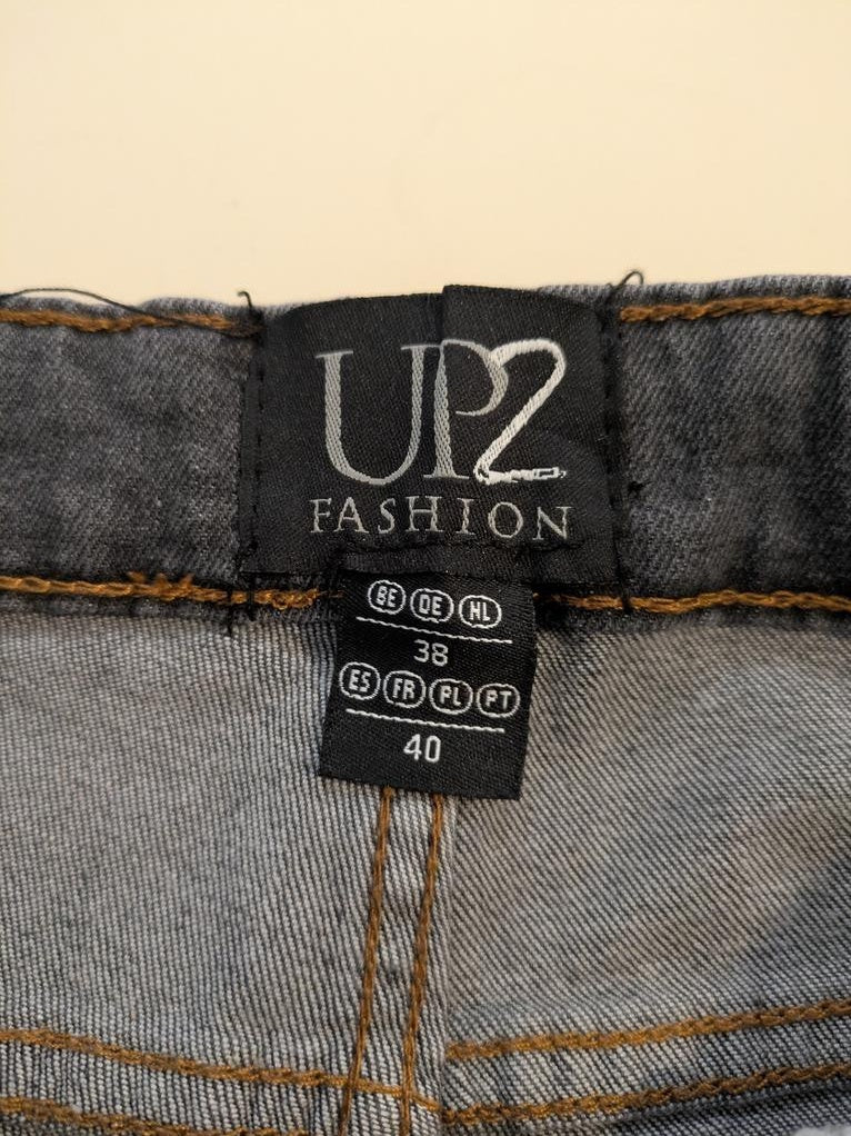 Jeans Skinny Up2fashion - Taille 38 - Gris - Qubur-117