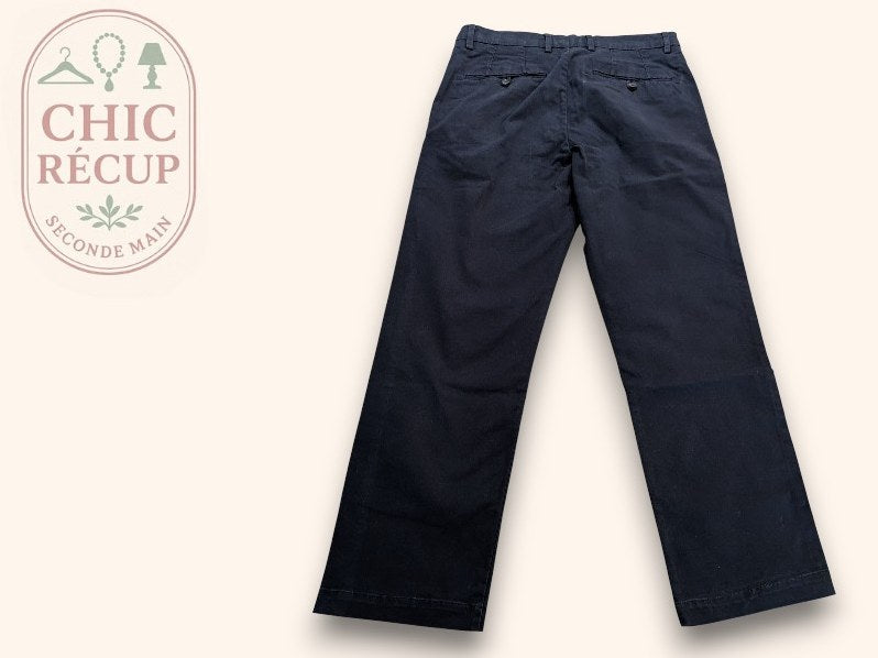 Pantalon homme bleu marine taille 40 Jules