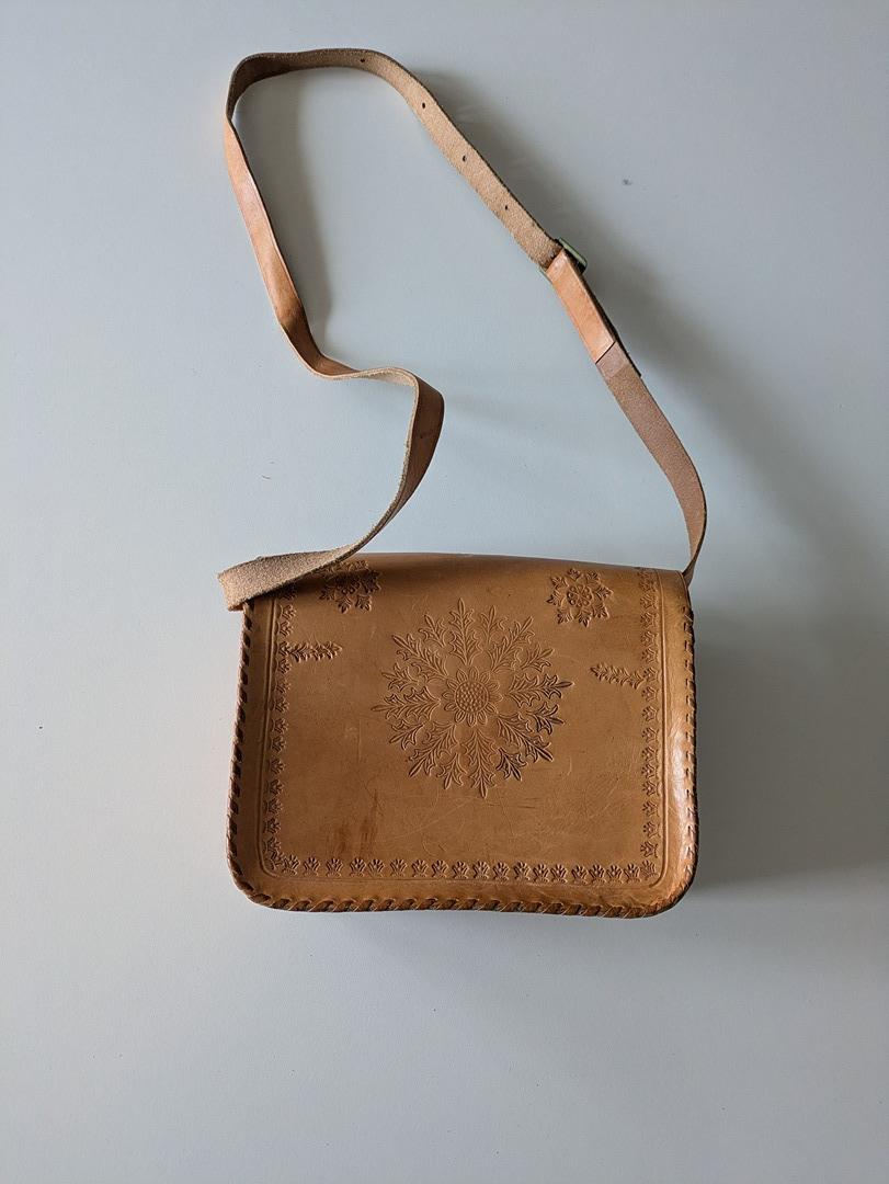 Sac À Bandoulière Vintage - Xl - Marron - Labag-421