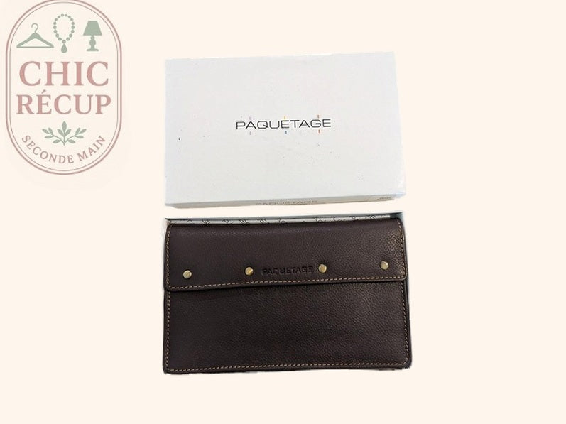 Portefeuille Paquetage - Taille unique - Marron - Grainé