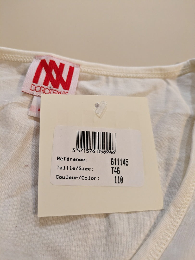Blouse Manches Longues Dorotennis - Xl - Crème - Labag-167