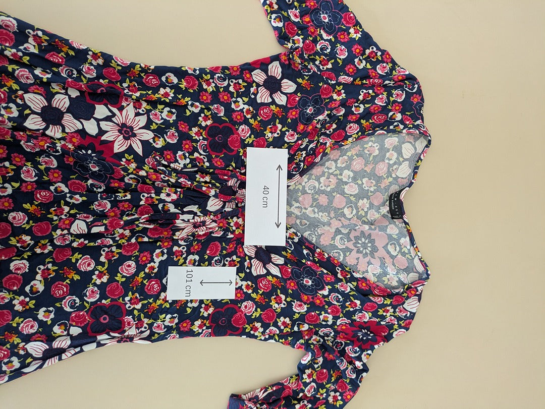 Robe midi Twin-set - Xl - Bleu marine - Floral