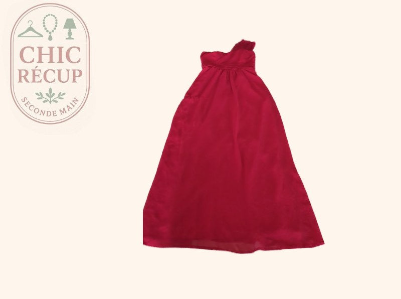 Robe de soirée Elise Ryan - 38 - Rouge - Asymétrique