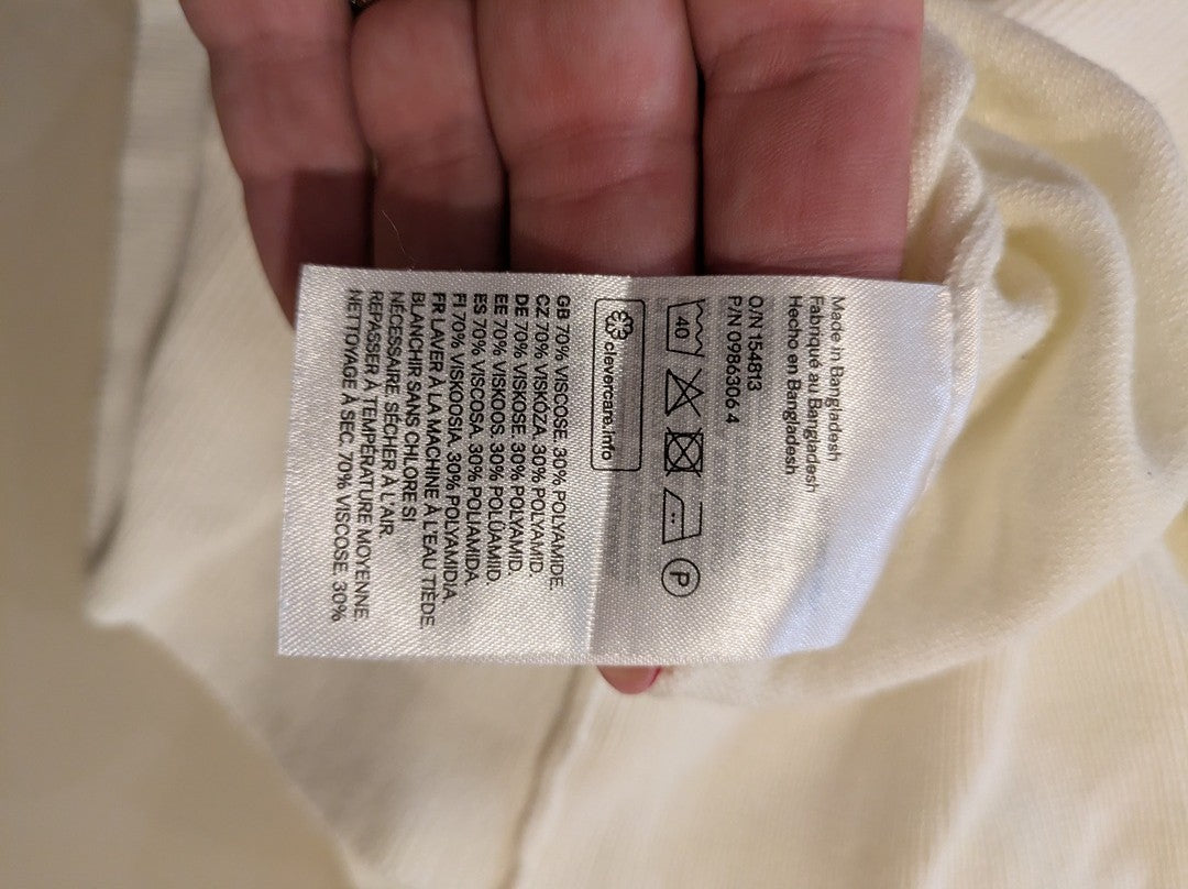 Pull Col Roulé H&m - M - Crème - Shbad-98