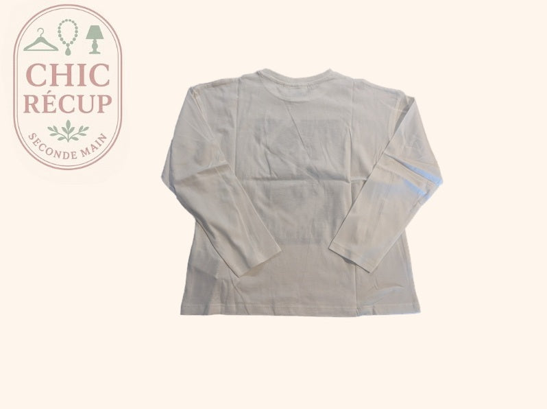 T-shirt Manches Longues Kiabi - 10 Ans - Blanc - Myfed-102