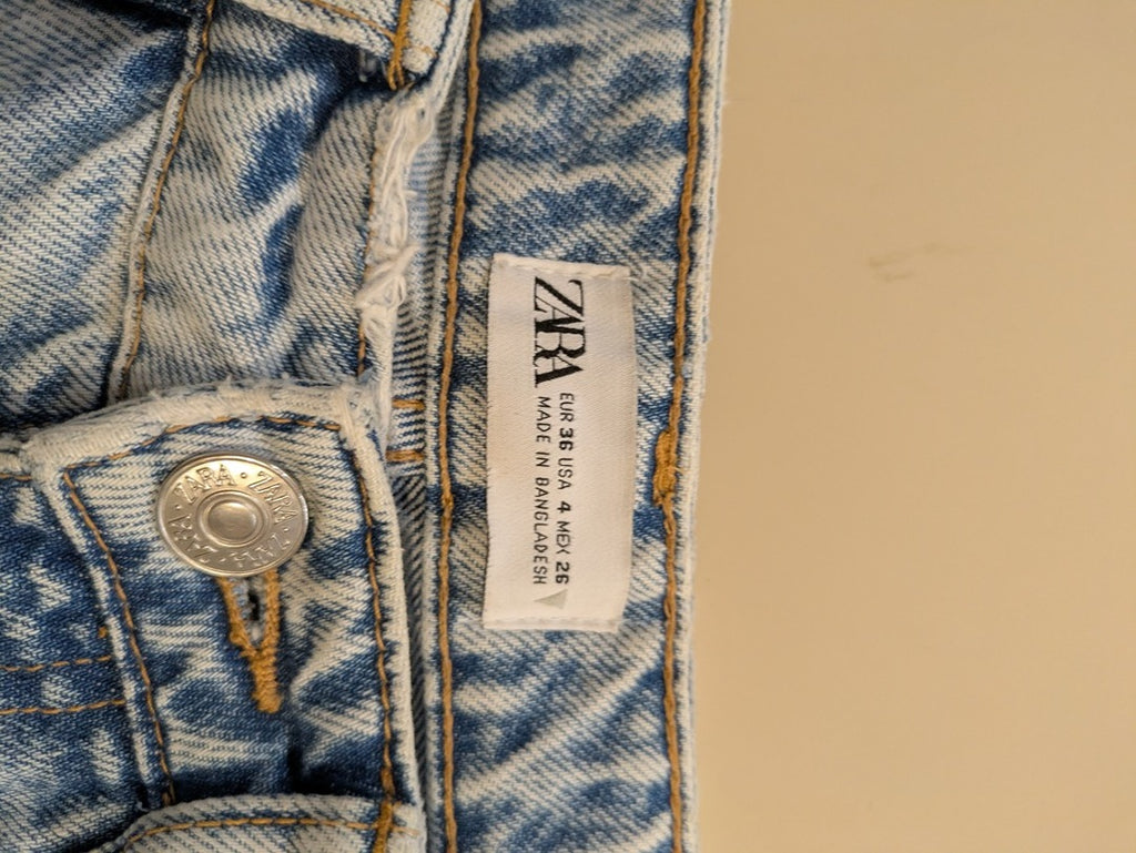 Jeans Skinny Zara - 36 - Bleu Clair - Ancuv-1