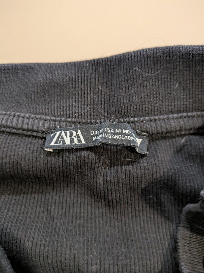 Tops Court Zara - M - Noir - Mache-49