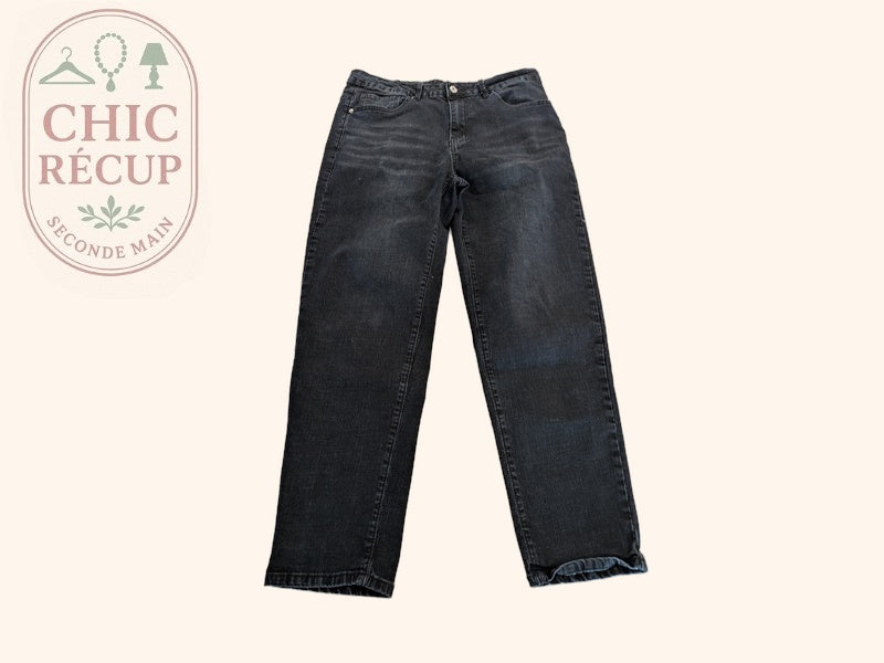 Jeans Coupe Droite Manfinity - L - Noir - Audeb-42