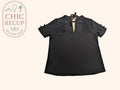 Blouse Kaporal - M - Noir - Dentelle