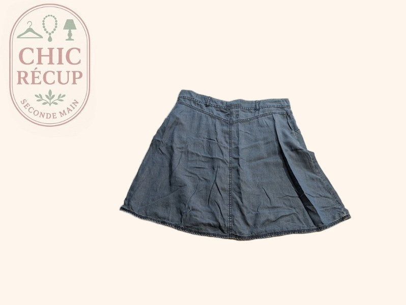 Jupe Midi Grain De Malice - 42 - Bleu - Myfed-137