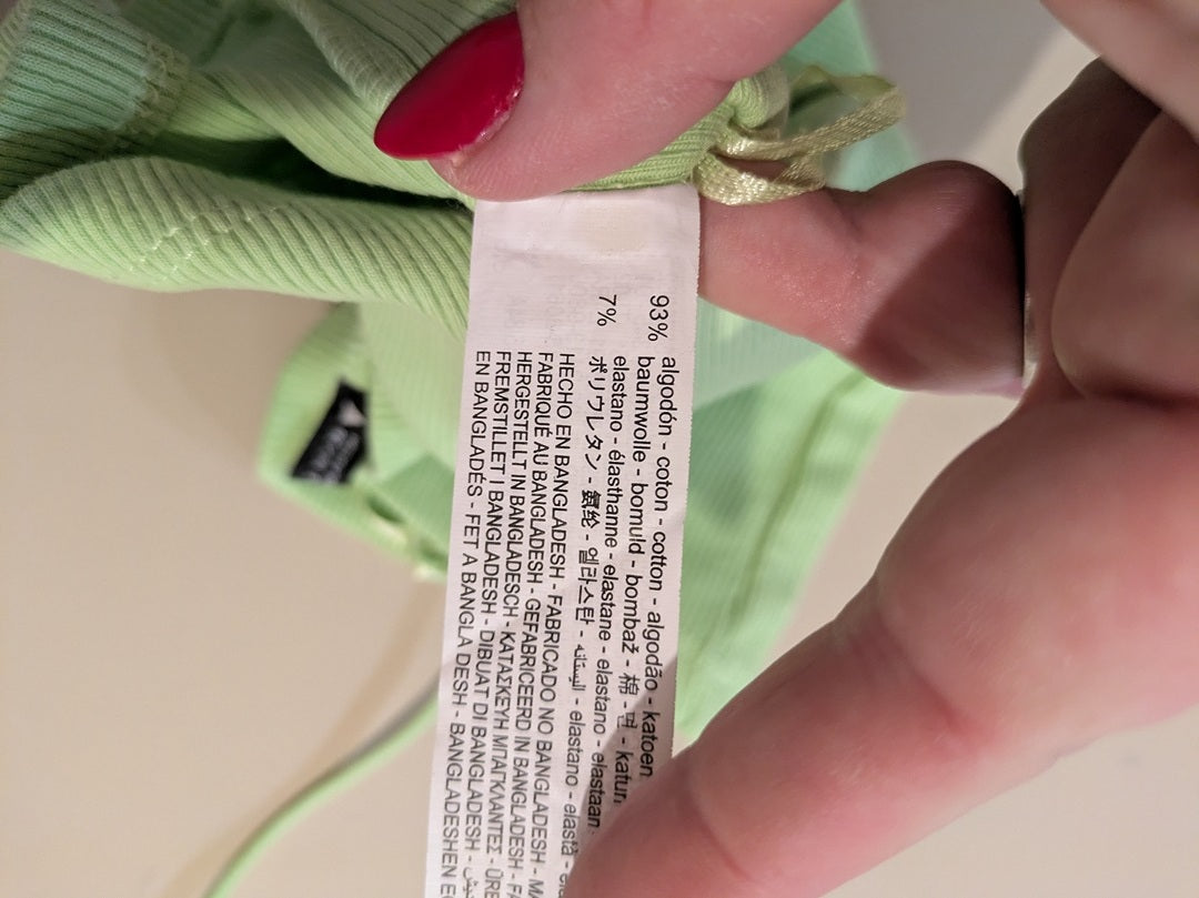 Tops Court Zara - S - Vert - Shbad-20