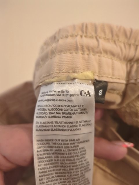 Pantalon cargo - C&a - S - Crème