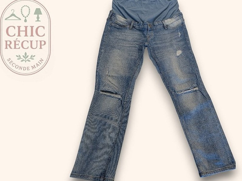 Pantalon Maternité H&m - 42 - Bleu - Erbul-101