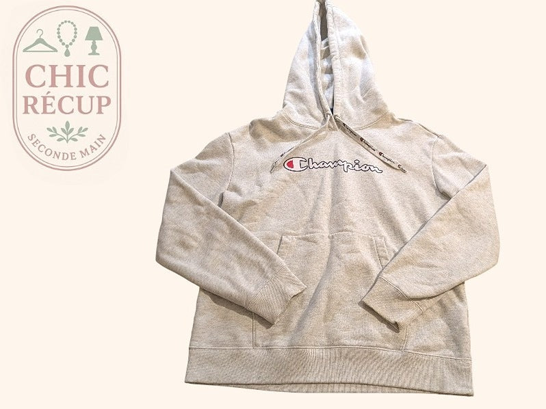 Sweat À Capuche Champion - M - Beige - Chpav-133