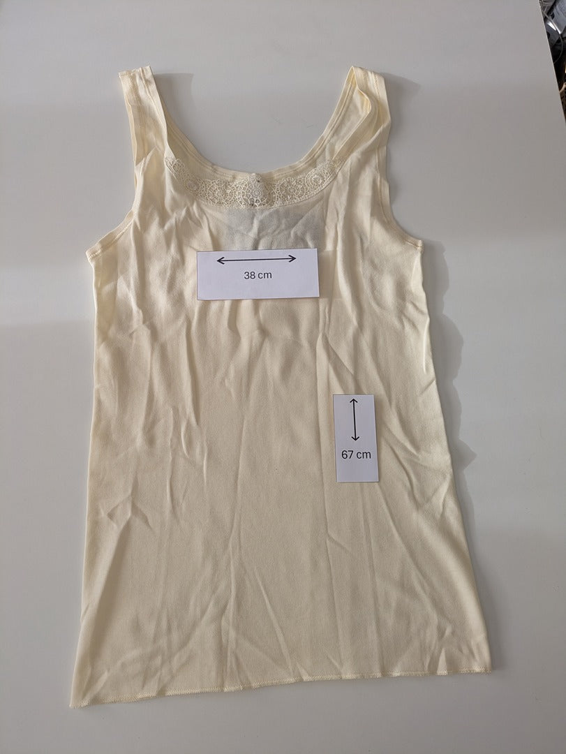 Debardeur Schiesser - 3xl/46 - Crème - Labag-312