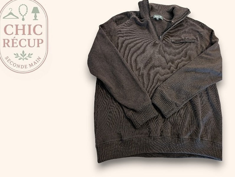 Pull à Col Roulé Sergio Vitti - Xxl - Marron - Qubur-23