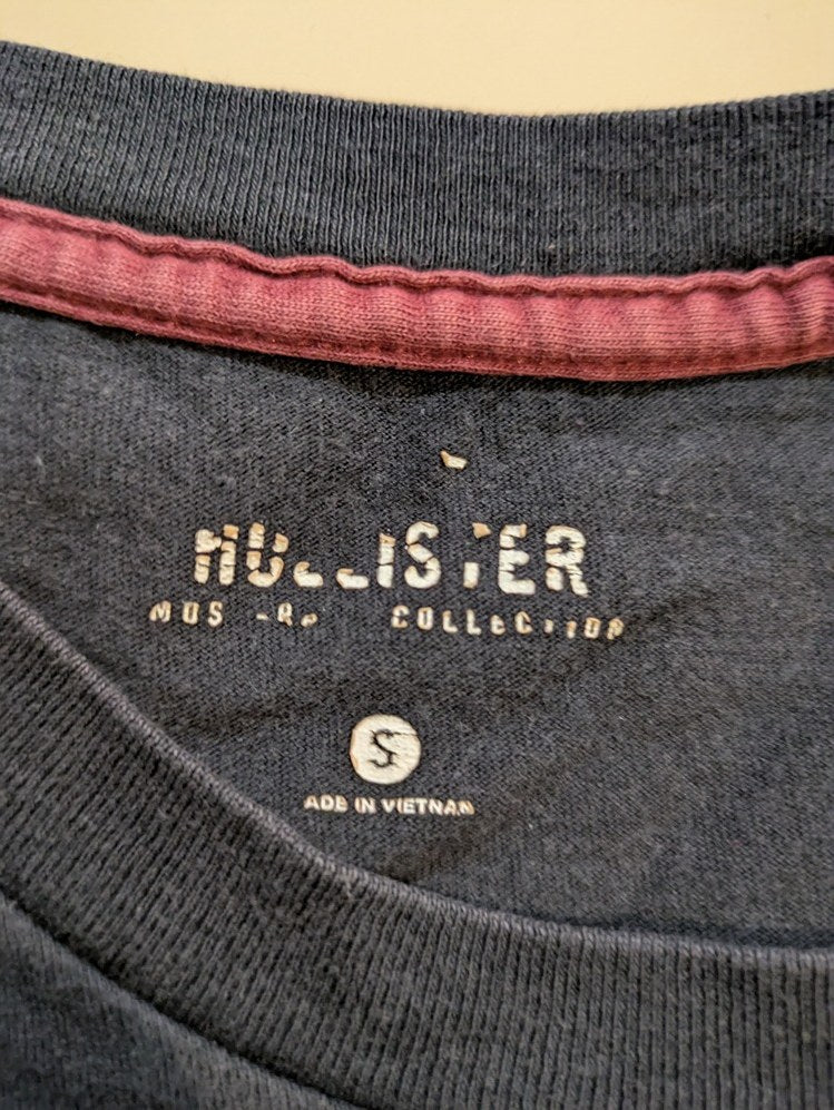 T-shirt Uni Hollister - S - Noir - Magil-8