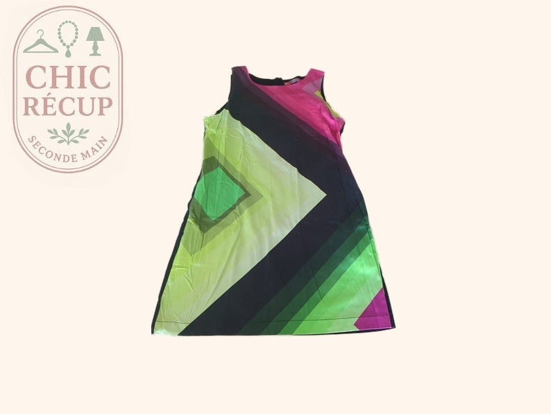 Robe Desigual - Fr 46 - Noir - Motif Géométrique