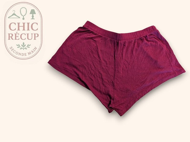 Shorts Taille Basse H&m - M - Bordeaux - Chpav-52