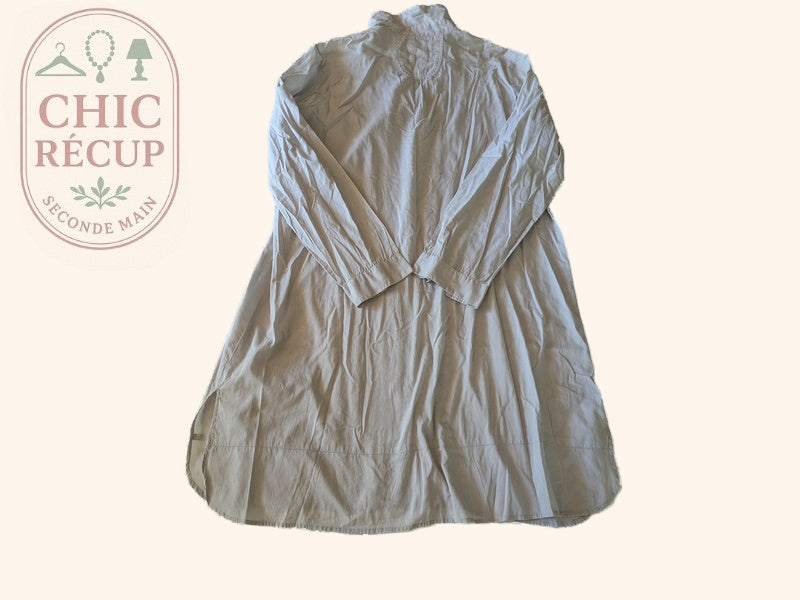 Robe chemise Solola - 46 - Beige - Coton