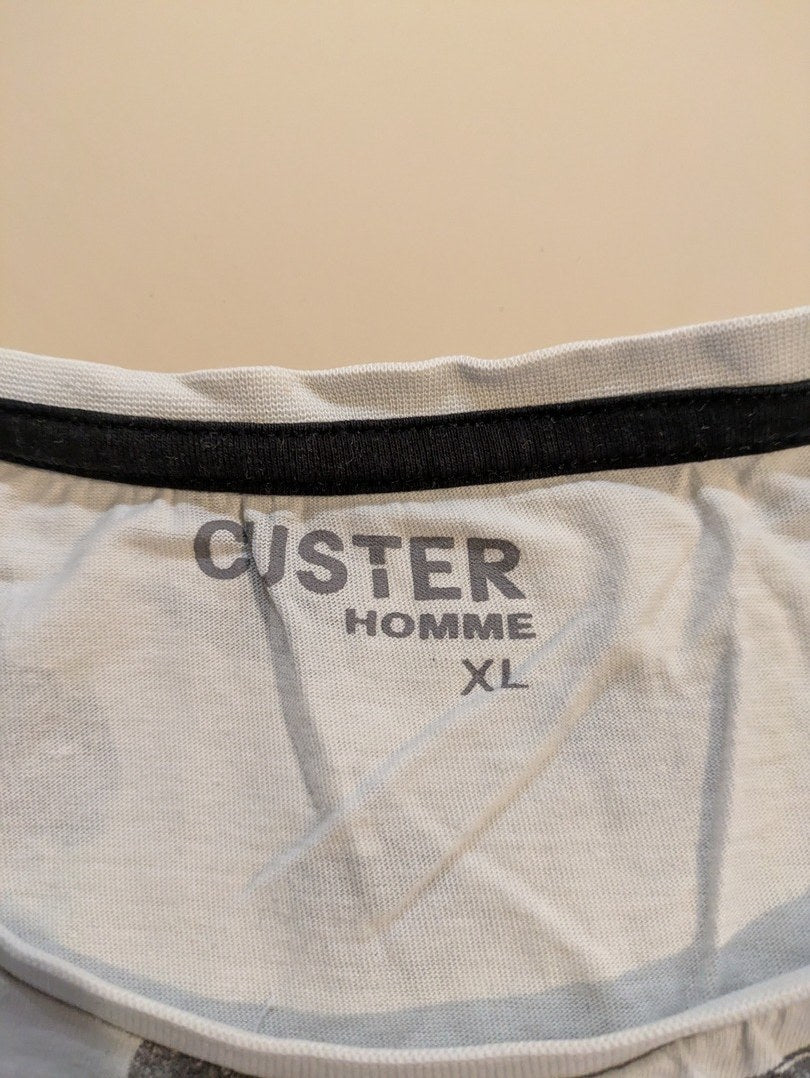 T-shirt Custer - Xl - Blanc - Elrio-03