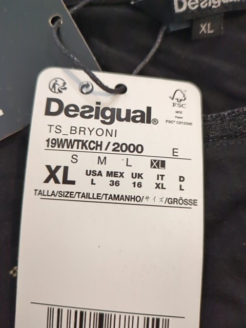 Blouse - Desigual - Xl - Noir - Sasch-21