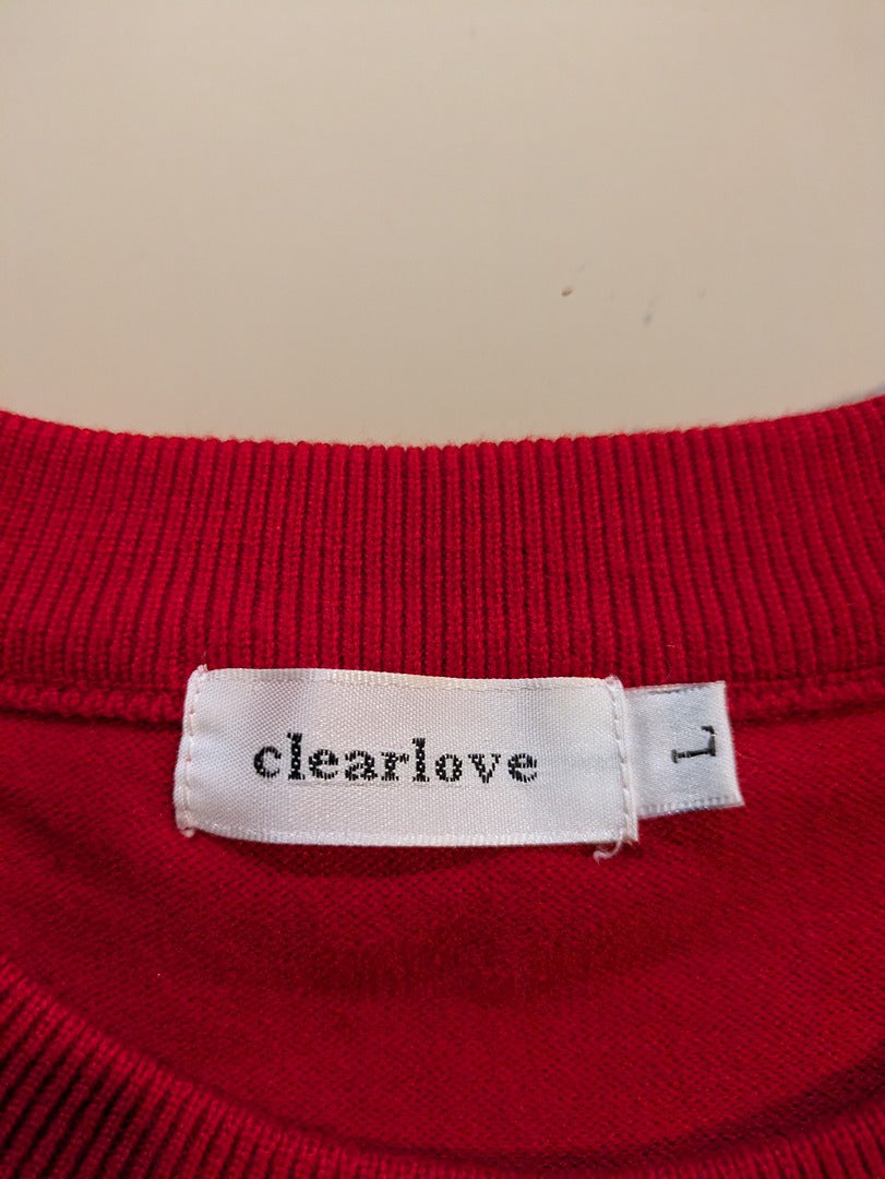 Sweat De Noël Clearlove - L - Rouge - Labag-210