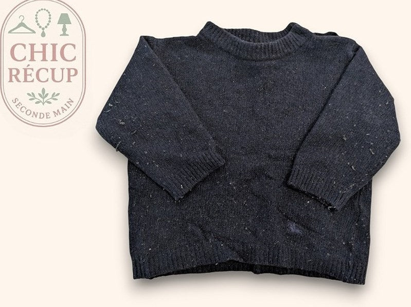 Pull Burberry - 3-6 Mois / 62 Cm - Marine - Erbul-47