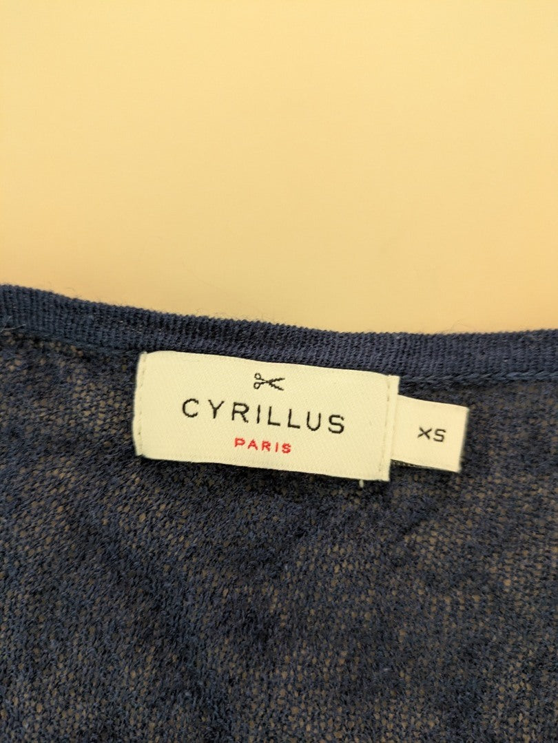 Pull Col V Cyrillus - Xs - Marine - Olhat-64