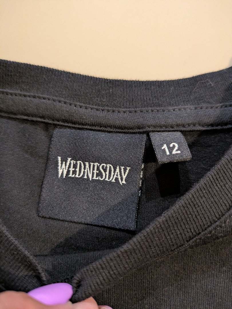 T-shirt manches longues Wednesday - 12 ans - Noir - Thing