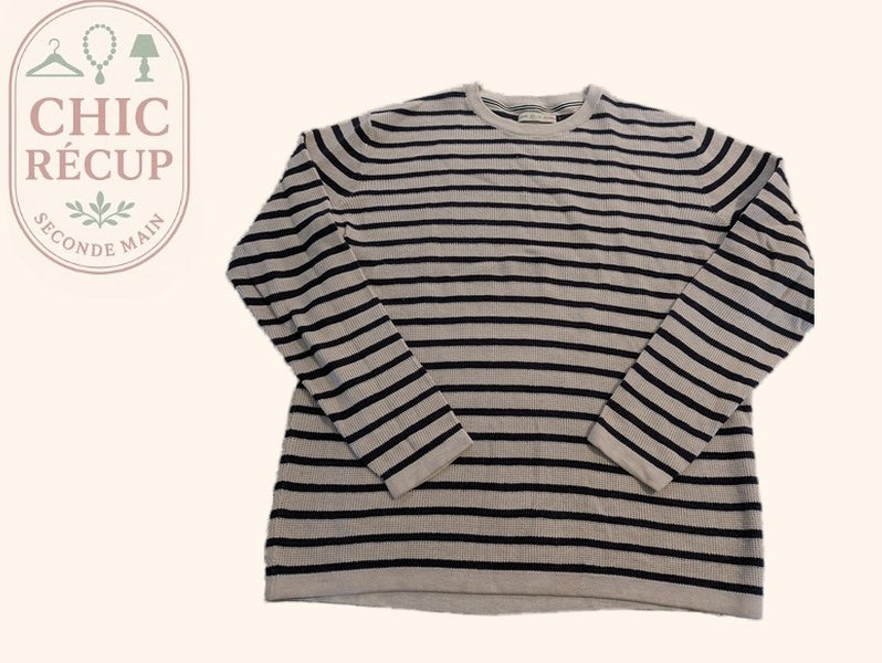 Pull Celio - L - Blanc Marine - Elrio-31