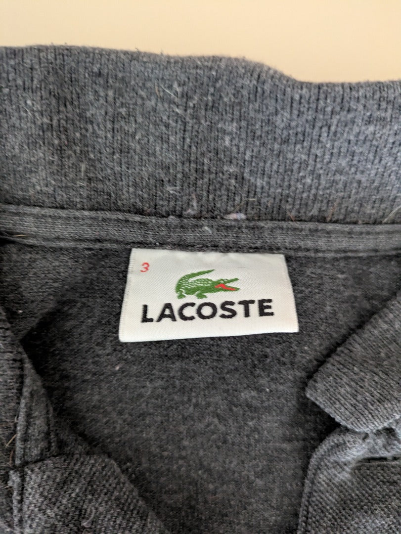 Polo Lacoste - Taille 3 - Gris - Saaug-08