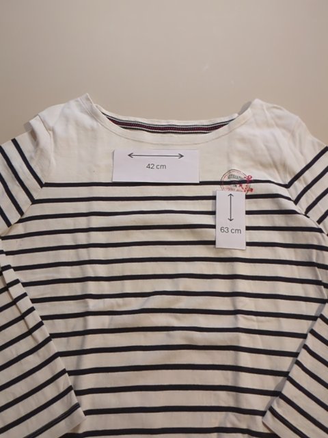 Blouse - Terre De Marins - 42 - Blanc / Marine - Qubur-148