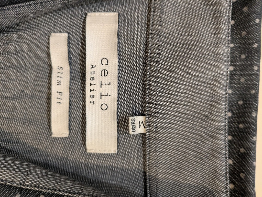 Chemise Unies Celio - M - Gris - Malat-13