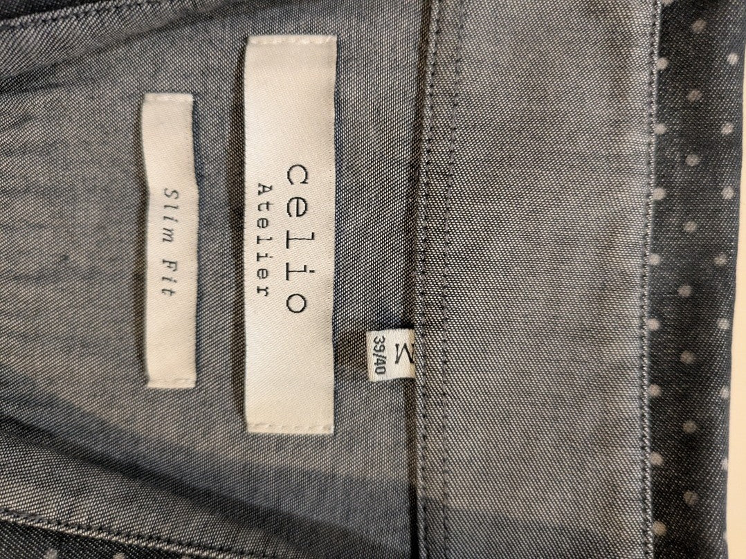 Chemise Unies Celio - M - Gris - Malat-13