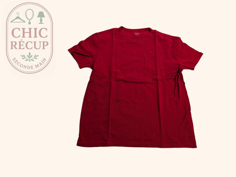 T-shirt Uni Kiabi - M - Rouge - Audeb-82