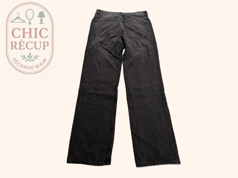 Jean Droit Bershka - 40 - Gris - Evvio-82