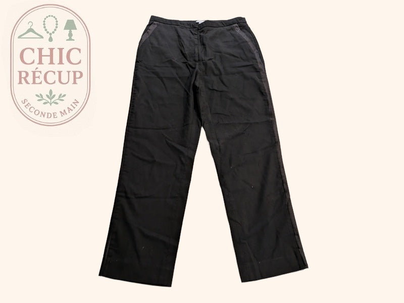 Pantalon Ajusté H&m - 40 - Noir - Evvio-86