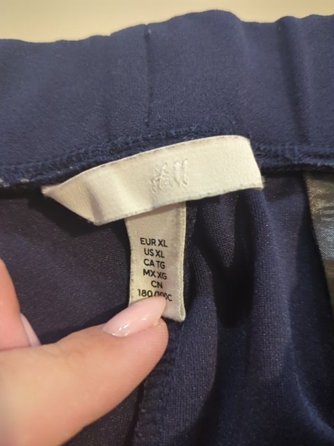 Pantalon large H&m - H&m - Xl - Navy