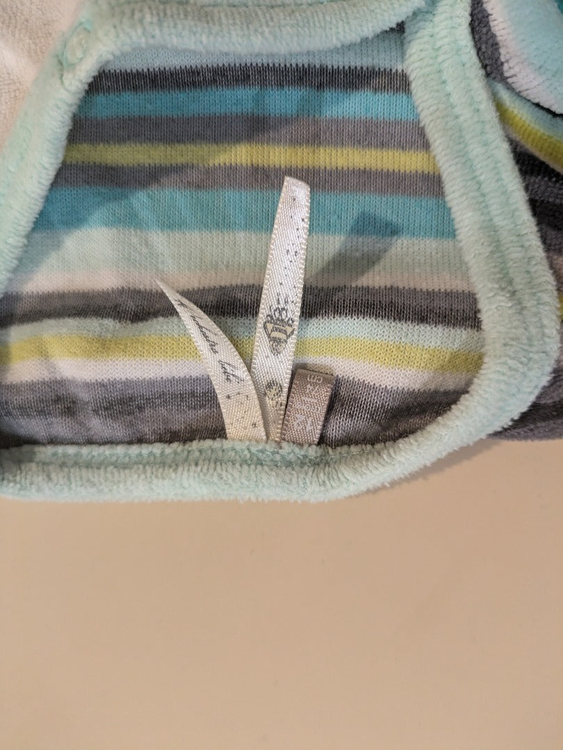 Lot 2 pyjamas bébé rayé rouge et blanc + blanc rayé