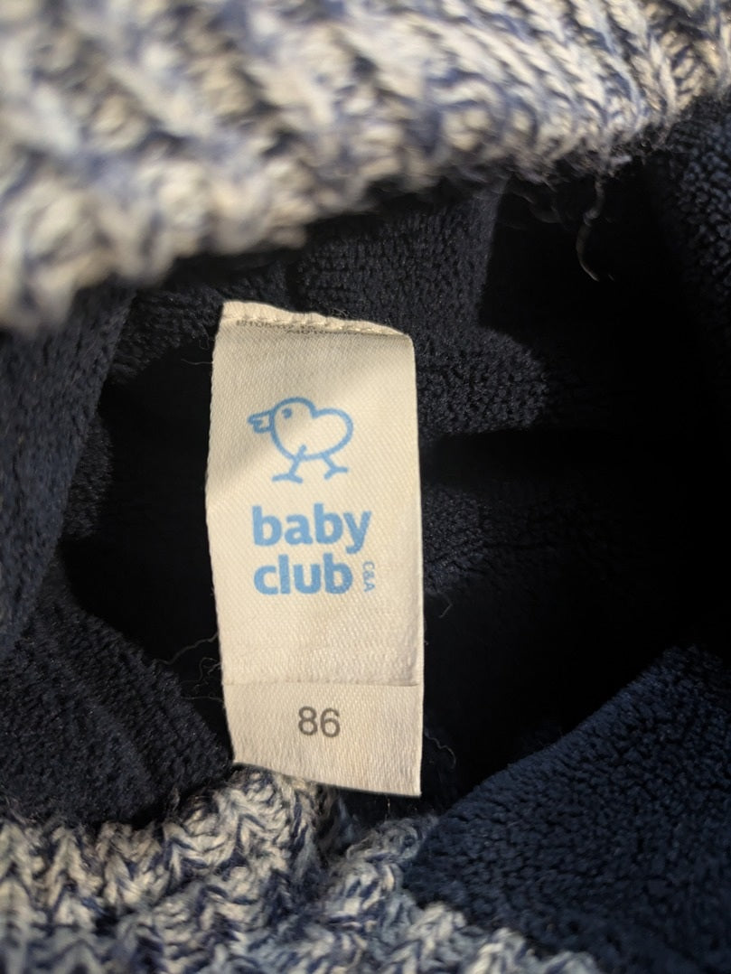 Gilet Baby Club - 18-24 Mois - Marine - Erbul-87