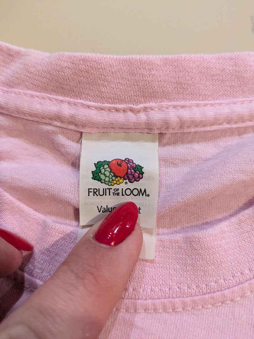 T-shirt Fruit of the Loom - S - Rose - Octobre Rose
