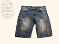 Short en jean Diker Jeans - 34 - Bleu - Distressed