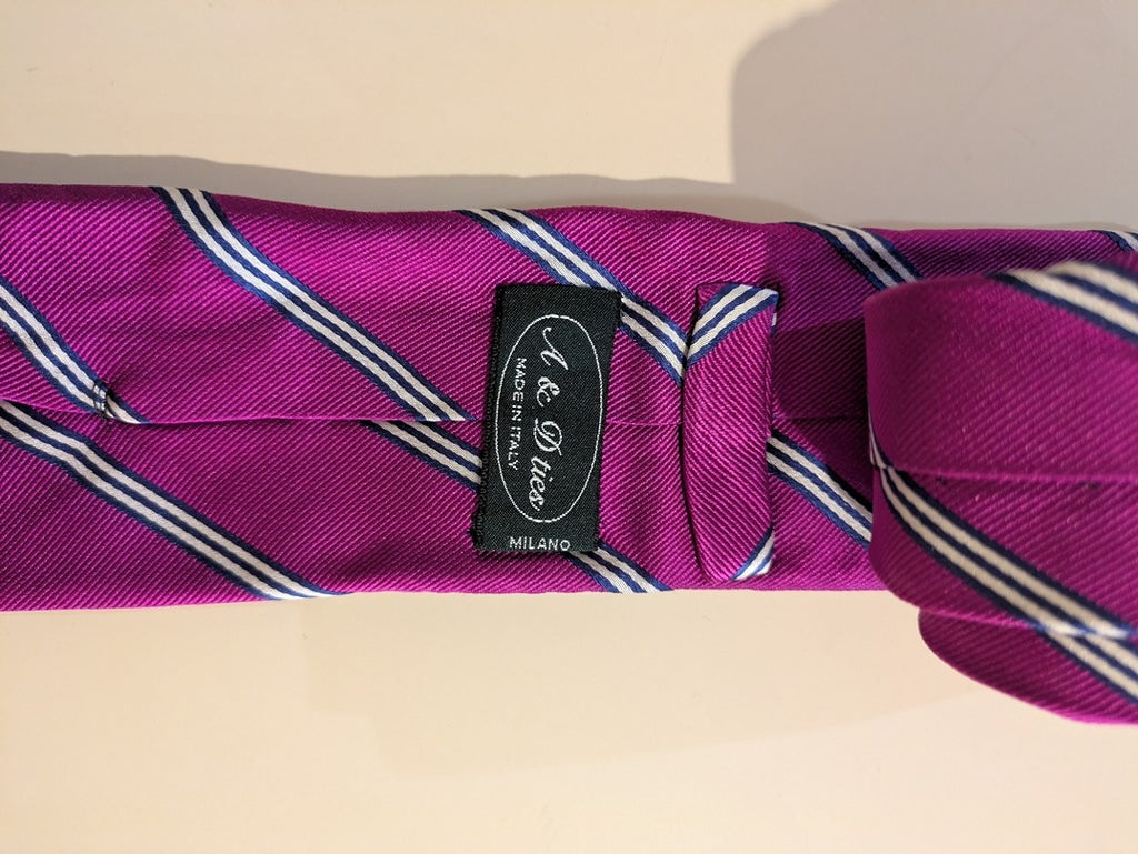 Cravate A & D Ties - Taille Unique - Fuchsia - Phleg-35